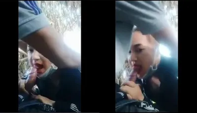 để em bú bú trong cà phê chòi